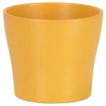 Cache - pot en cramique jaune scheurich 808 curcuma -  13 cm