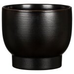 Cache - pot en céramique noir scheurich 930 ebano - Ø 11 cm Cache - pot en céramique noir scheurich 930 ebano - Ø 11 cm