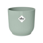 Cache - pot en plastique recycl� vert sorbet elho vibes fold rond mini - � 7 cm
