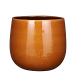 Cache pot rond en céramique ocre mica décorations pablo - Ø 29 cm Cache pot rond en céramique ocre mica décorations pablo - Ø 29 cm