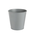 Cache - pot seau coloris gris en zinc - Ø 13 cm Cache - pot seau coloris gris en zinc - Ø 13 cm