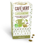 Café vert à la cardamome bio en boite de 120 g Café vert à la cardamome bio en boite de 120 g
