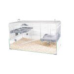 Cage pour rongeur coloris gris zolux panas colour 80 80 x 50 x 31 cm