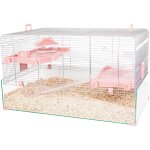 Cage pour rongeur coloris rose zolux panas colour 80 80 x 50 x 31 cm