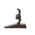 Cale porte forme queue de chien en fonte 13, 1x5, 6x11, 3 cm
