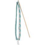 Canne � p�che pour chat coloris bleu feuille zolux ruban ethi'cat - 2, 3 x 2, 4 x 45 cm