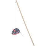 Canne à pêche pour chat coloris bleu fleur zolux souris ethi'cat - 11, 5 x 3, 6 x 40 cm Canne à pêche pour chat coloris bleu fleur zolux souris ethi'cat - 11, 5 x 3, 6 x 40 cm