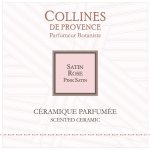 C�ramique parfum�e couture senteur satin rose 8x8 cm