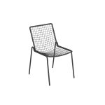 Chaise coloris orange en acier rio r50 - 53, 5 x 61, 5 x 83, 5 cm