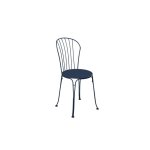 Chaise op�ra + fermob bleu abysse