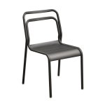 Chaise oro grise en aluminium 51 x 58 x 82 cm