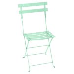 Chaise pliante en acier vert opaline fermob bistro - 39 x 40 x 82 cm