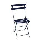 Chaise pliante bistro fermob coloris bleu abysse