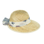 Chapeau charlotte beige pour femme en taille unique
