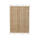 Chemin de table coloris blanc en coton - 35 x 0, 02 x 220 cm