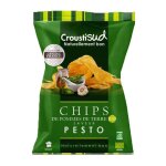 Chips de pomme de terre bio au pesto croustisud - 100 g Chips de pomme de terre bio au pesto croustisud - 100 g