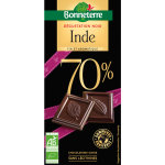 Chocolat dégustation noir inde 70% en tablette de 80 g Chocolat dégustation noir inde 70% en tablette de 80 g