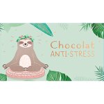 Chocolat au lait bio gourmand art grafik chocolat anti - stress - 40 g