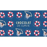 Chocolat au lait bio gourmand art grafik chocolat de survie - 40 g