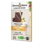 Chocolat noir 70% gingembre bio saveurs et nature - 80 g