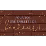 Chocolat noir bio gourmand art grafik pour toi effet metallic or - 40 g