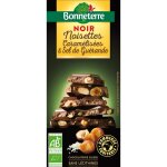 Chocolat noir noisette caram�lis�e & sel de gu�rande bio bonneterre - 180 g