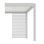 Claustra pergola autoportée coloris blanc - 123 cm Claustra pergola autoportée coloris blanc - 123 cm
