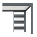 Claustra pergola autoportée coloris gris - 123 cm Claustra pergola autoportée coloris gris - 123 cm