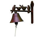 Cloche les oiseaux fonte 21, 5x11, 5x19 cm