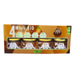 Coffret de 4 miels bio