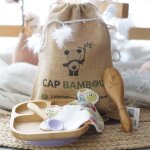 Coffret baby box coloris bois en bambou cap bambou
