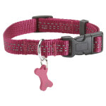 Collier pour chien coloris fuchsia en nylon tressé bobby safe taille xs Collier pour chien coloris fuchsia en nylon tressé bobby safe taille xs