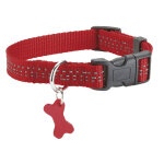 Collier pour chien coloris rouge en nylon tressé bobby safe taille m Collier pour chien coloris rouge en nylon tressé bobby safe taille m