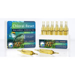 Conditionneur d'eau chloral reset bleu en ampoule x 12 Conditionneur d'eau chloral reset bleu en ampoule x 12