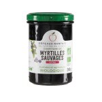 Confiture bio myrtilles extra bio cheverny confitures - 260 g Confiture bio myrtilles extra bio cheverny confitures - 260 g