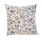 Coussin adagio lilas coloris blanc en coton - 45 x 45 cm