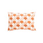 Coussin bingo coloris marron en coton - 35 x 50 cm