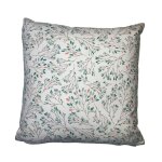 Coussin dcoratif en coton imprim coloris lin helsinki 40 x 40 cm
