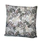Coussin d�coratif en coton imprim� coloris lin wanda 40 x 40 cm