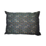 Coussin luciole coloris bleu en coton - 30 x 50 cm