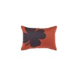 Coussin tr�fle fermob coloris ocre rouge en acrylique 44 x 30 cm
