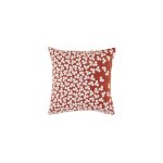 Coussin tr�fle fermob coloris ocre rouge en acrylique 44 x 44 cm