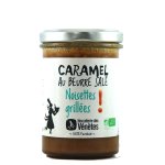 Crme de caramel bio noisettes grilles. le pot de 220 g
