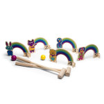 Croquet arc - en - ciel en bois bs toy