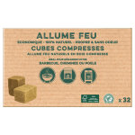 Cubes de bois compressé en boite de 32 Cubes de bois compressé en boite de 32