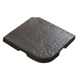 Dalle pour parasol déporté ardoise de 21, 5 kg 49 x 49 x 5 cm Dalle pour parasol déporté ardoise de 21, 5 kg 49 x 49 x 5 cm