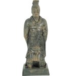 Dcoration pour aquarium en rsine coloris gris zolux statuette qin 3 l