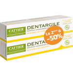 Dentifrice dentargile citron lot de 2 x 75 ml Dentifrice dentargile citron lot de 2 x 75 ml