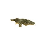 Diffuseur crocodile nano vert en polyr�sine 11x6x1 cm