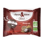 Drles de crales enrobes de chocolat noir 45 g